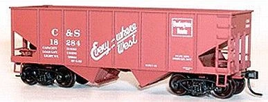 Accurail 2670 HO Scale 55 Ton 2 Bay Open Hopper Kit Burlington C&S - NOS 1 Accurail 2670 HO Scale 55 Ton 2 Bay Open Hopper Kit Burlington C&S - NOS