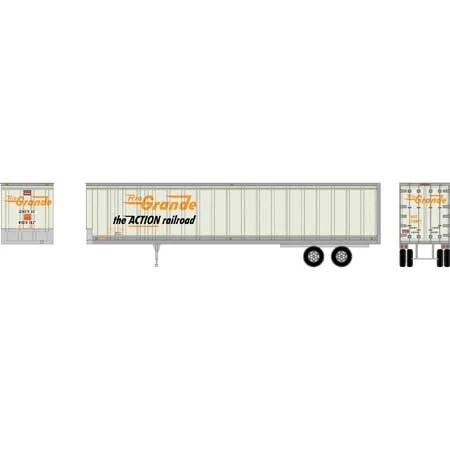 Athearn 15515 HO Scale 45' Trailer Denver & Rio Grande Western "the Action Railroad" RGTZ 230077 2 Athearn 15515 HO Scale 45' Trailer Denver & Rio Grande Western "the Action Railroad" RGTZ 230077 - Image 2