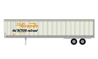 Athearn 15515 HO Scale 45' Trailer Denver & Rio Grande Western "the Action Railroad" RGTZ 230077 1 Athearn 15515 HO Scale 45' Trailer Denver & Rio Grande Western "the Action Railroad" RGTZ 230077