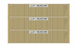 Athearn 16390 HO Scale 40' Low Cube Container Mobile Modular 3 Pack #2