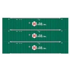 Athearn 17308 N Scale 53' Stoughton Intermodal Container HUB Group UPHU 3 Pack #1