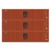 Athearn 17439 N Scale 40' High Cube Container MSC/Florens 3 Pack #2