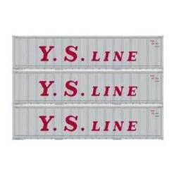 Athearn 17709 N Scale 40' Smooth Side Container YS Line 3 Pack