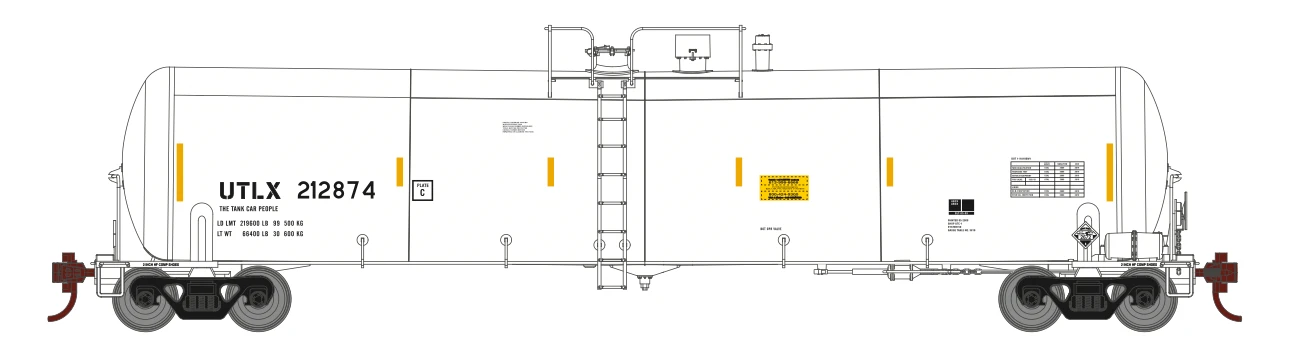 Athearn 18029 N Scale 30,000 Gallon Ethanol Tank Car White UTLX 3 Pack #1 1 Athearn 18029 N Scale 30,000 Gallon Ethanol Tank Car White UTLX 3 Pack #1