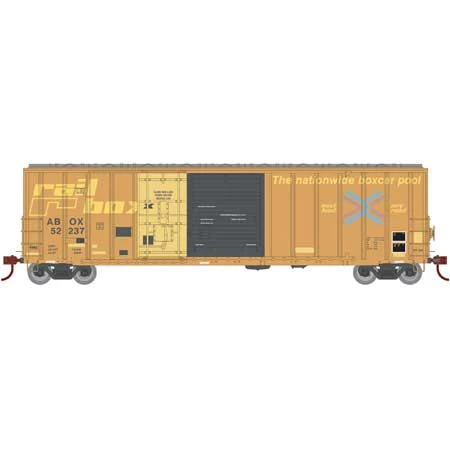 Athearn 20090 N Scale 50' FMC Exterior Post Combo Door Boxcar "Early" Railbox ABOX 52237 1 Athearn 20090 N Scale 50' FMC Exterior Post Combo Door Boxcar "Early" Railbox ABOX 52237