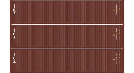 Athearn 20100 N Scale 40' Low Cube Container Textainer TGHU 3 Pack #1 1 Athearn 20100 N Scale 40' Low Cube Container Textainer TGHU 3 Pack #1