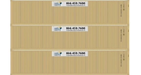Athearn 20107 N Scale 40' Low Cube Container Mobile Modular ANYU 3 Pack #2 1 Athearn 20107 N Scale 40' Low Cube Container Mobile Modular ANYU 3 Pack #2