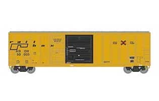 Athearn 24585 N Scale 50' FMC Combo Door Boxcar "Late" Railbox ABOX 50035 1 Athearn 24585 N Scale 50' FMC Combo Door Boxcar "Late" Railbox ABOX 50035