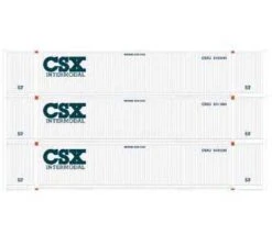 Athearn 26525 HO Scale 53' Jindo Intermodal Container "CSX Intermodal" CSXU 3-Pack
