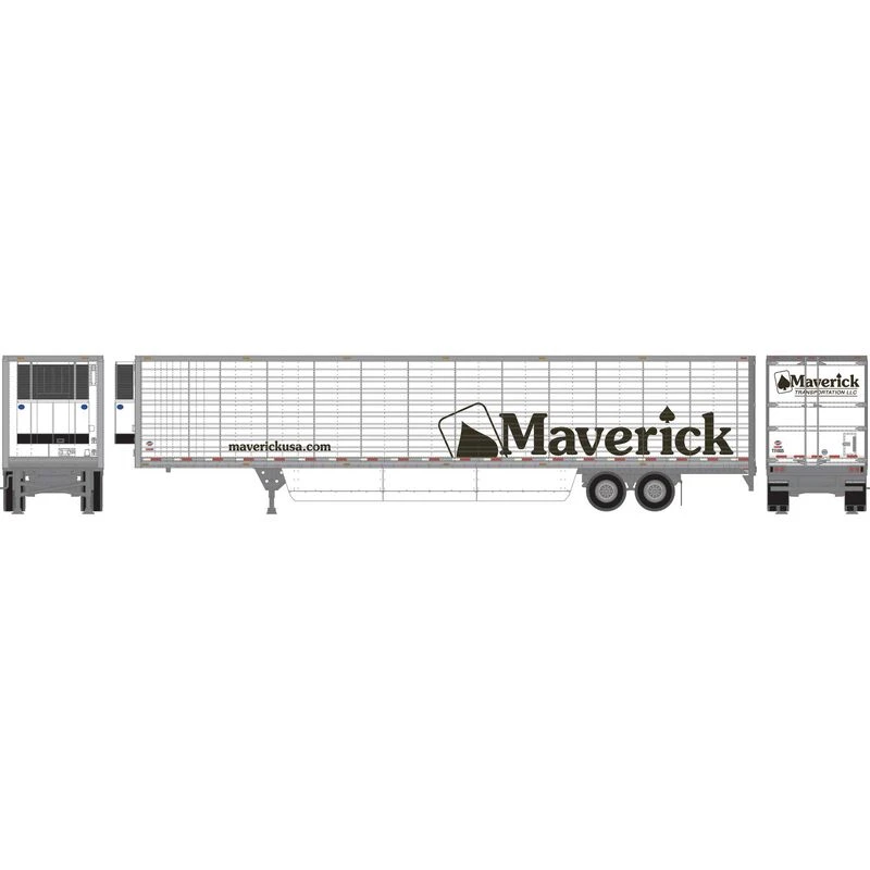 Athearn 26754 HO Scale 53' Utility Reefer Trailer Maverick T11035 2 Athearn 26754 HO Scale 53' Utility Reefer Trailer Maverick T11035 - Image 2