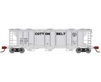 Athearn 28363 N Scale PS-2 2893 Covered Hopper Cotton Belt SSW 76122 1 Athearn 28363 N Scale PS-2 2893 Covered Hopper Cotton Belt SSW 76122