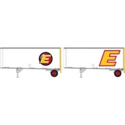 Athearn 29046 HO Scale 28' Trailers With Dolly Estes