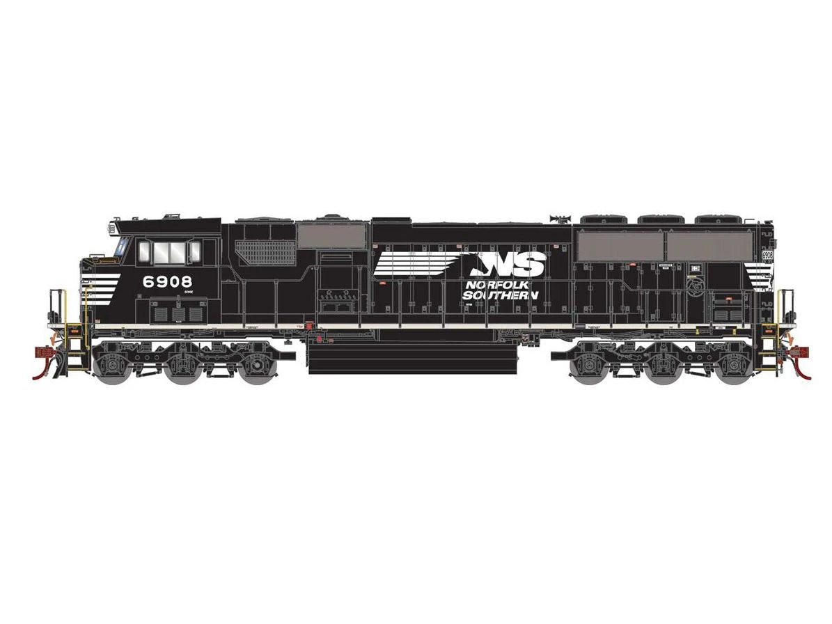 Athearn G65290 HO Scale SD60E Norfolk Southern NS 6908 DCC & Sound 1 Athearn G65290 HO Scale SD60E Norfolk Southern NS 6908 DCC & Sound