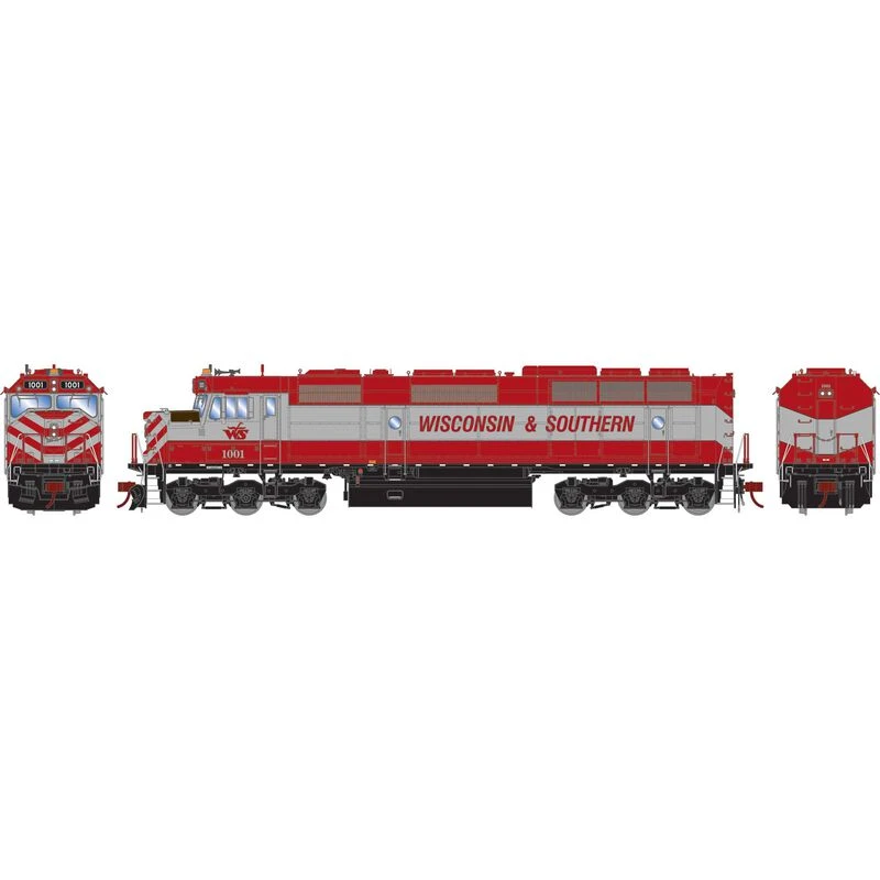 Athearn Genesis G18378 HO Scale EMD F45 Wisconsin Southern WSOR 1001 DCC & Sound 2 Athearn Genesis G18378 HO Scale EMD F45 Wisconsin Southern WSOR 1001 DCC & Sound - Image 2