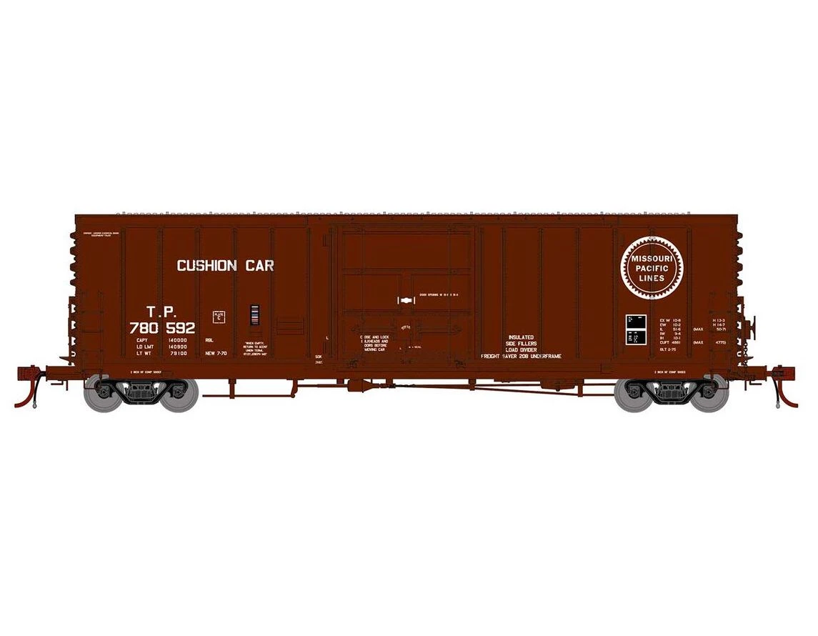 Athearn Genesis G26899 HO Scale 50' PC&F Ext. Post Boxcar Texas & Pacific TP 780592 1 Athearn Genesis G26899 HO Scale 50' PC&F Ext. Post Boxcar Texas & Pacific TP 780592