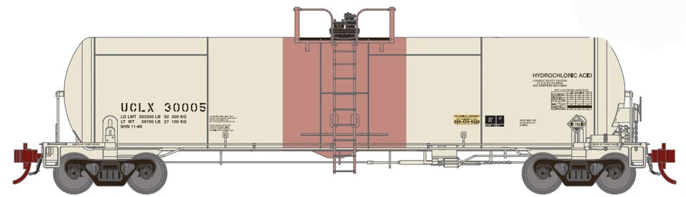 Athearn Genesis G40187 HO Scale GATC 20,000 Gal Tank Car UCLX 30012 1 Athearn Genesis G40187 HO Scale GATC 20,000 Gal Tank Car UCLX 30012