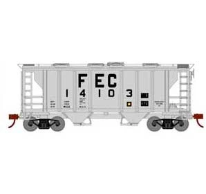 Athearn HO Scale 15418 PS-2 2003 Covered Hopper Florida East Coast FEC 14103 1 Athearn HO Scale 15418 PS-2 2003 Covered Hopper Florida East Coast FEC 14103