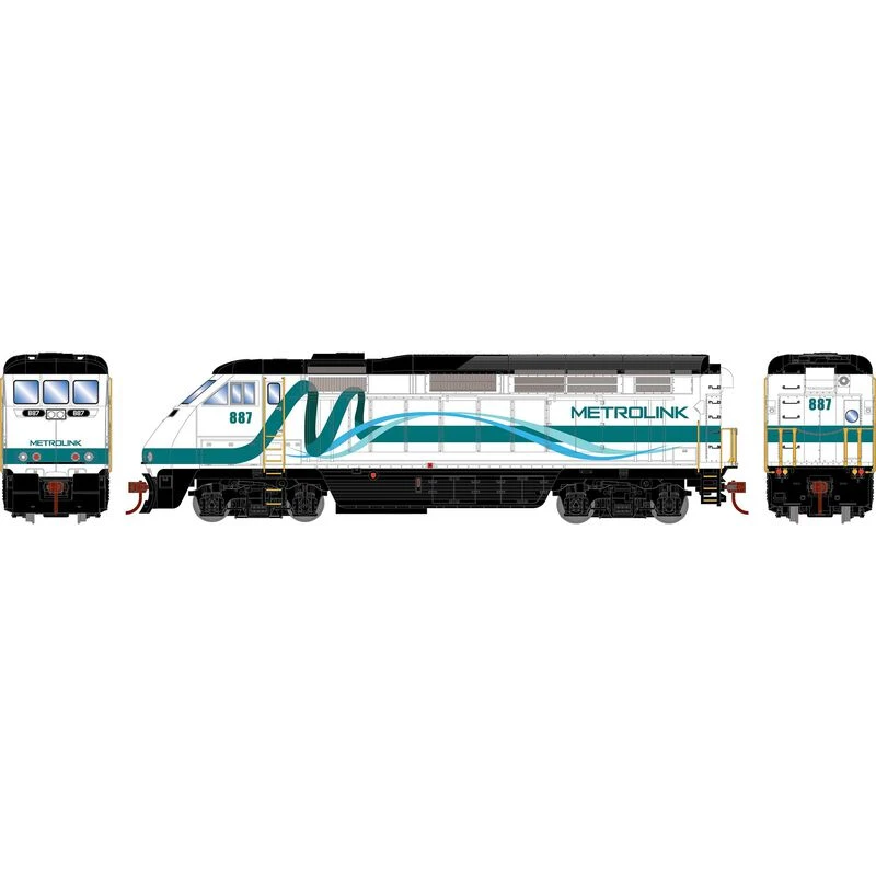 Athearn RTR 64859 HO Scale EMD F59PHI Diesel Metrolink SCAX 887 DC 2 Athearn RTR 64859 HO Scale EMD F59PHI Diesel Metrolink SCAX 887 DC - Image 2