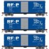 Athearn RTR 67977 HO Scale 40' Modernized Boxcar RF&P 3 Pack