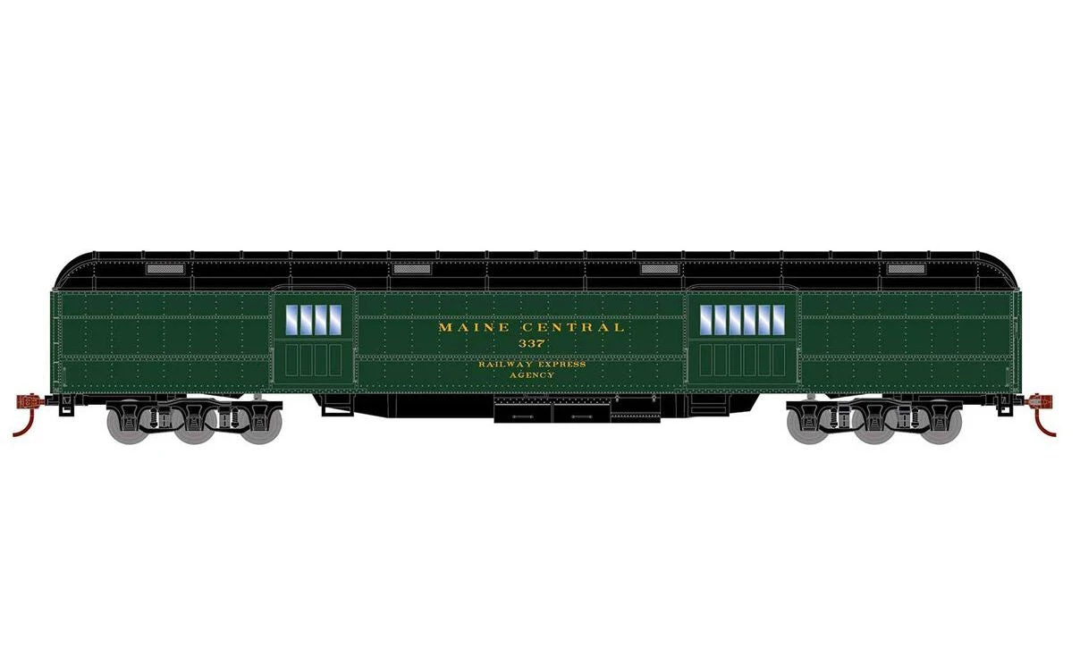 Athearn RTR 88216 HO Scale Heavyweight Baggage Passenger Car Maine Central MEC 337 1 Athearn RTR 88216 HO Scale Heavyweight Baggage Passenger Car Maine Central MEC 337