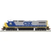 Atlas Gold 10004197 HO Scale GE Dash 8-40C YN2 White Roof CSX 7632 DCC LokSound