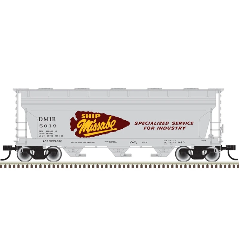 Atlas Trainman 20006508 HO Scale ACF 3560 Covered Hopper Duluth Missabe & Iron Range DM&IR 5019 1 Atlas Trainman 20006508 HO Scale ACF 3560 Covered Hopper Duluth Missabe & Iron Range DM&IR 5019