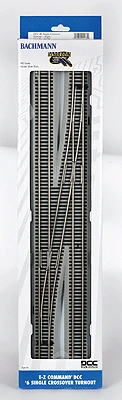 Bachmann 44138 HO Scale E-Z Track Command #6 Right Hand Crossover With DCC