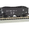 Bachmann 19556 N Scale 55 Ton 2 Bay Hopper Baltimore & Ohio B&O #723046