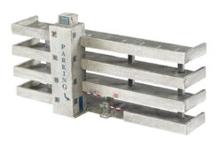 Bachmann 35053 N Scale False Front Building 4 Story Parking Garage Assembled
