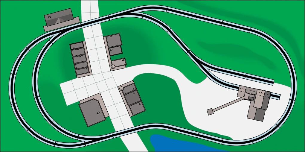 Bachmann 44596 HO Scale E-Z Track World's Greatest Hobby Track Pack 2 Bachmann 44596 HO Scale E-Z Track World's Greatest Hobby Track Pack - Image 2