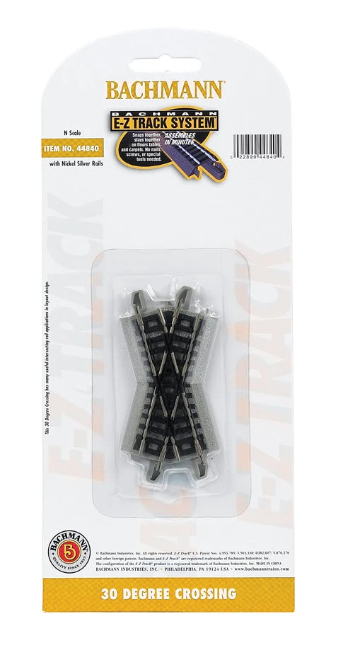Bachmann 44840 N Scale E-Z Track 30 Degree Crossing 1 Bachmann 44840 N Scale E-Z Track 30 Degree Crossing