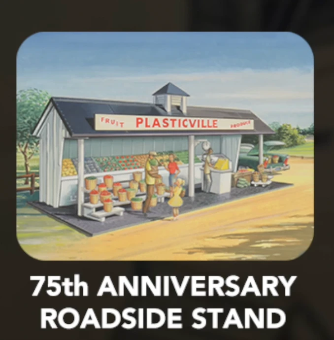 Bachmann Plasticville 45632 O Gauge 75th Anniversary Roadside Stand Kit 1 Bachmann Plasticville 45632 O Gauge 75th Anniversary Roadside Stand Kit