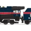 BLI 7407 N Scale 4-8-4 T1 Steam Locomotive Reading American Freedom Train #1 With Paragon4