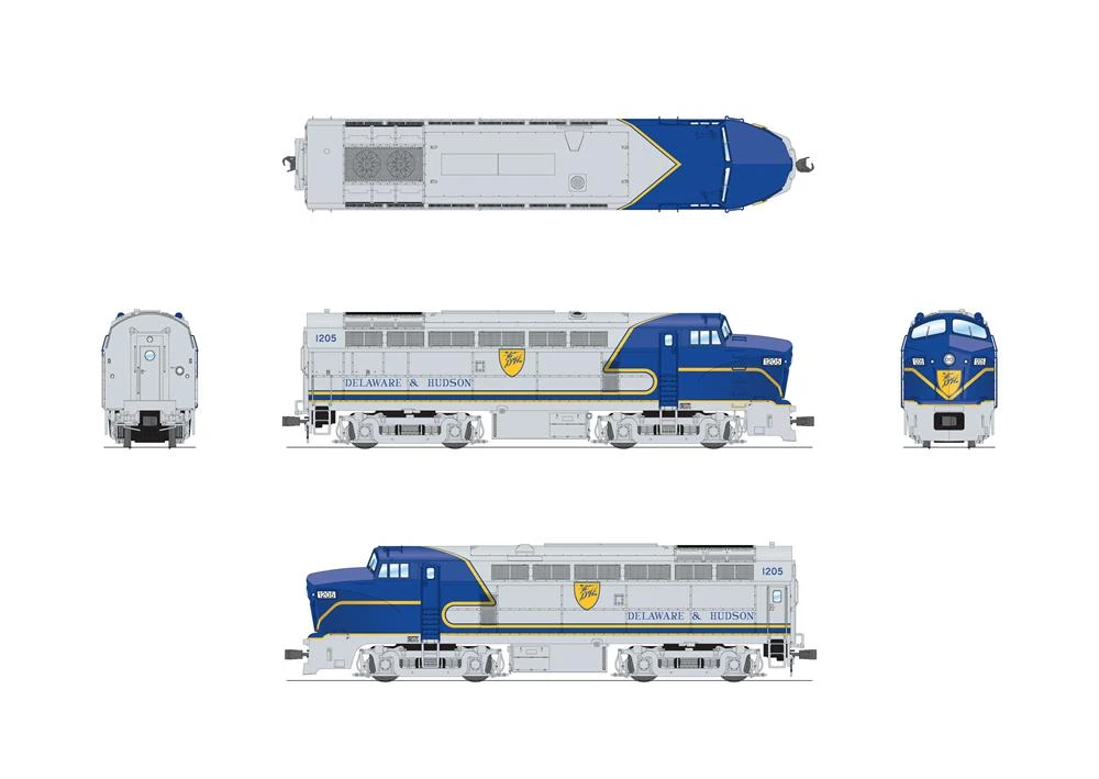 BLI 7744 HO Scale Baldwin RF-16 Sharknose Diesel Delaware & Hudson D&H 1205 - Paragon4 2 BLI 7744 HO Scale Baldwin RF-16 Sharknose Diesel Delaware & Hudson D&H 1205 - Paragon4 - Image 2