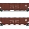 BLI (Broadway Limited Imports) 7251 N Scale H32 Covered Hopper Pennsylvania "Circle Keystone" 2 Pack
