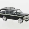 Brekina 19867 HO Scale 1967 Jeep Wagoneer Cherokee Black And White