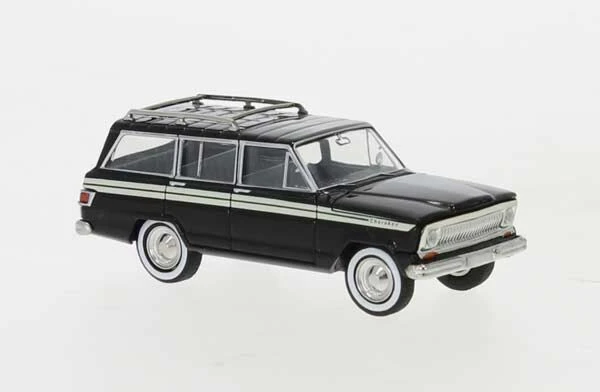 Brekina 19867 HO Scale 1967 Jeep Wagoneer Cherokee Black And White 1 Brekina 19867 HO Scale 1967 Jeep Wagoneer Cherokee Black And White