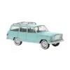Brekina 19868 HO Scale 1967 Jeep Wagoneer Turquoise