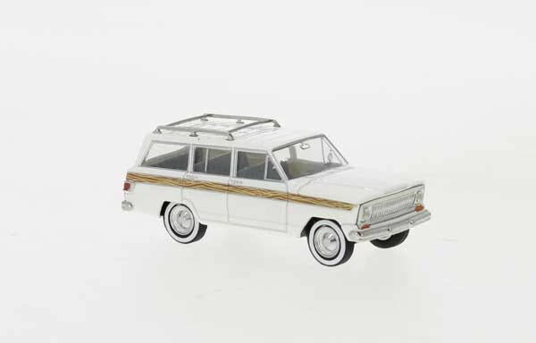 Brekina 19870 HO Scale 1967 Jeep Wagoneer Woodgrain And White 1 Brekina 19870 HO Scale 1967 Jeep Wagoneer Woodgrain And White