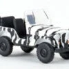 Brekina 58903 HO Scale (1:87) Jeep With Safari Zebra Stripes