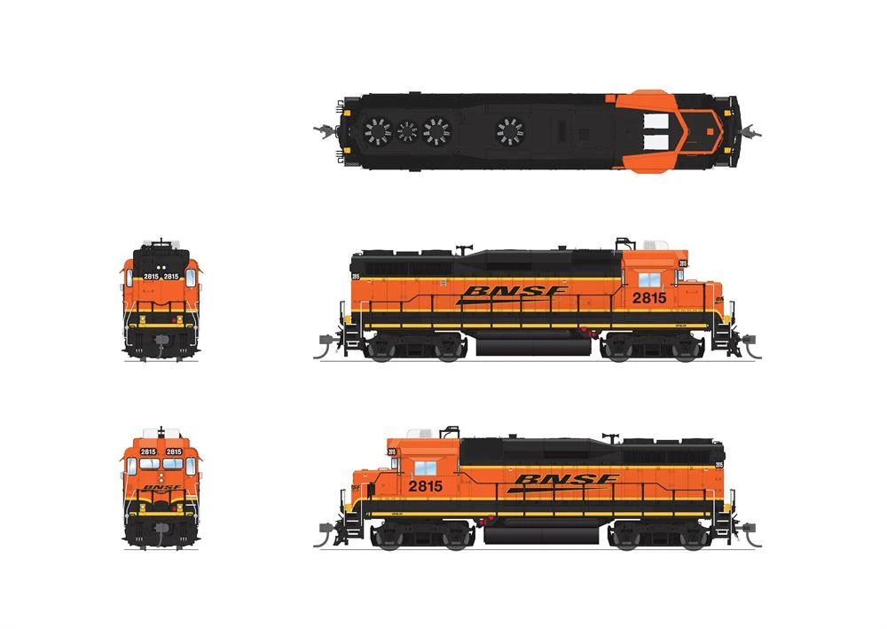 Broadway Limited BLI 7563 HO Scale EMD GP30 BNSF "H3 Swoosh" 2820 Paragon4 2 Broadway Limited BLI 7563 HO Scale EMD GP30 BNSF "H3 Swoosh" 2820 Paragon4 - Image 2