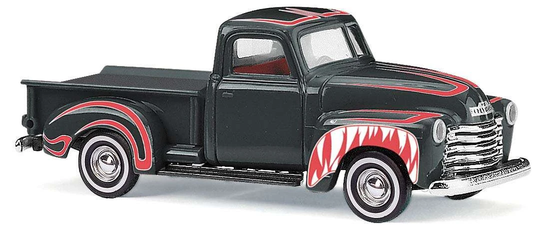 Busch 48241 HO Scale (1:87) 1950 Chevrolet Pickup Truck Crazy Car Haifisch 1 Busch 48241 HO Scale (1:87) 1950 Chevrolet Pickup Truck Crazy Car Haifisch