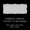 Cannon & Company 1307 HO Scale Internal Filter Screens SD50 To SD90