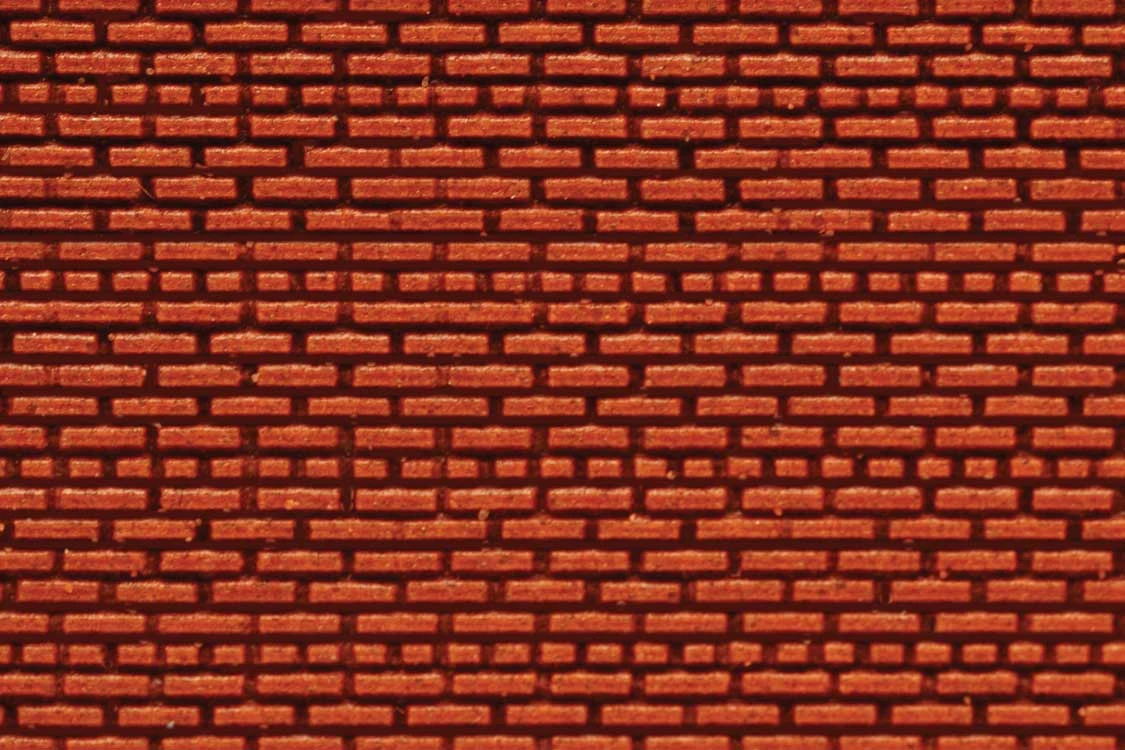 Chooch 8621 HO Or N Flexible Dark Red Small Brick Wall Sheet 2 Pack 1 Chooch 8621 HO Or N Flexible Dark Red Small Brick Wall Sheet 2 Pack