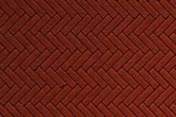 Chooch 8663 HO Scale Flexible Dark Red Medium Brick Pavers Sheet Herringbone Pattern 2 Pack