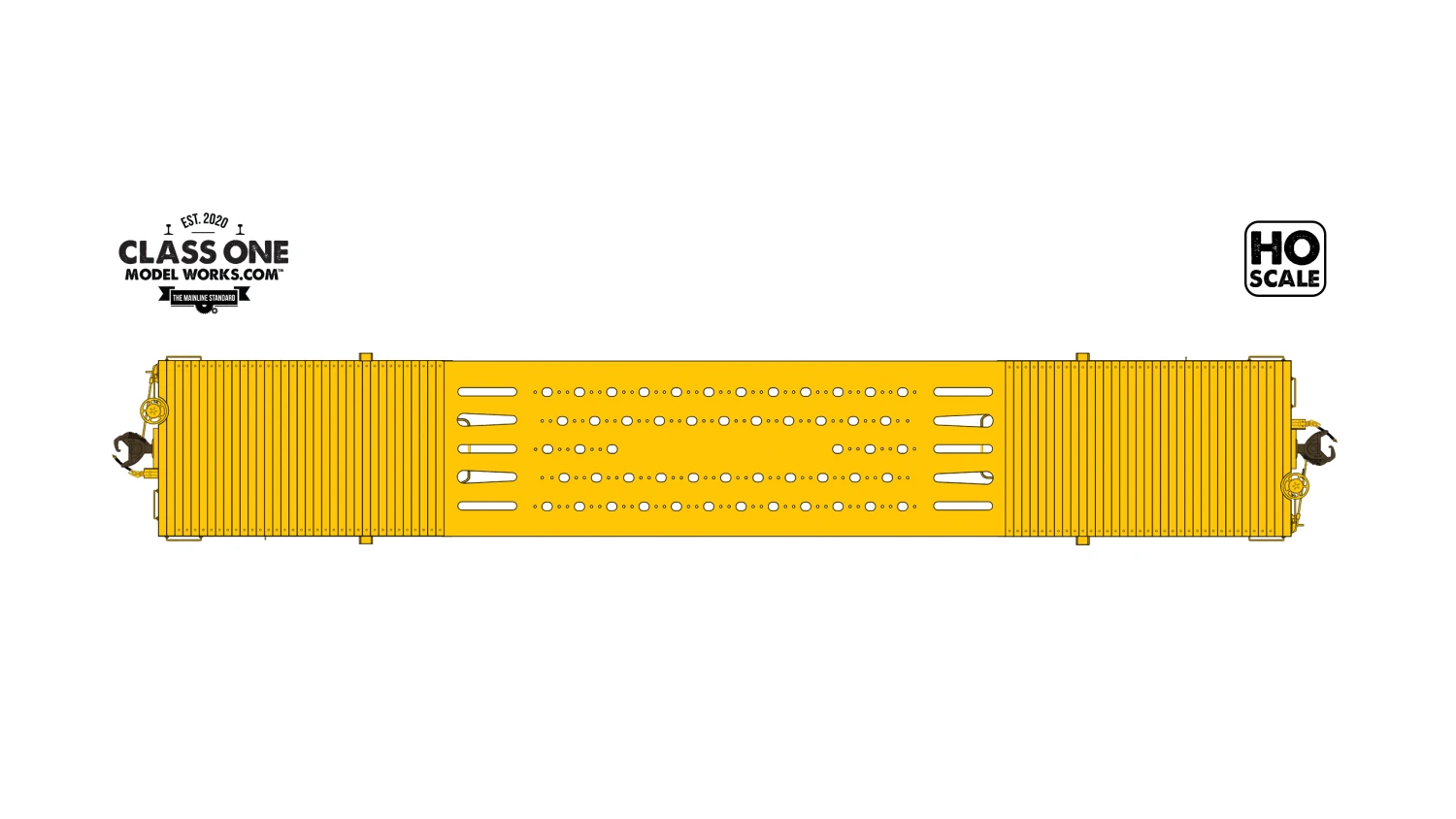 Class One Model Works FC00215 HO Scale GSC Heavy Duty Flatcar "Wood Deck" Frisco SLSF 3900 2 Class One Model Works FC00215 HO Scale GSC Heavy Duty Flatcar "Wood Deck" Frisco SLSF 3900 - Image 2