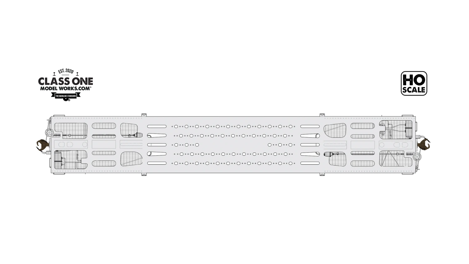 Class One Model Works FC00216 HO Scale GSC Heavy Duty Flatcar "Grate Deck" SOO Line 54001 2 Class One Model Works FC00216 HO Scale GSC Heavy Duty Flatcar "Grate Deck" SOO Line 54001 - Image 2