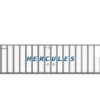 Class One Model Works HO Scale Hyundai 48' Container Hercules HRCU 160103 / 160114 2-Pack #1
