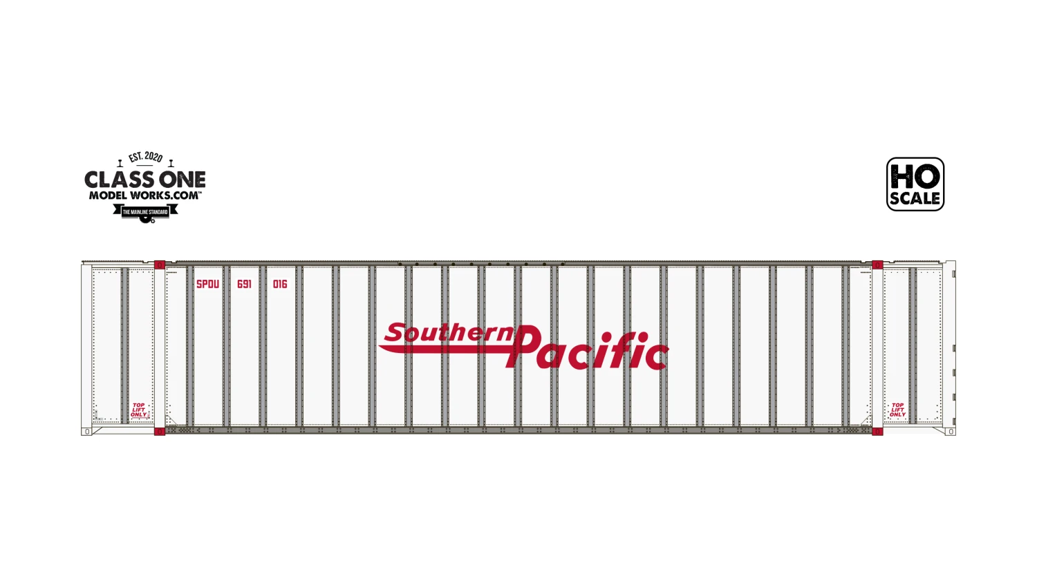 Class One Model Works HO Scale Monon 48' Container Southern Pacific SPDU 691016 / 691140 2-Pack #1 1 Class One Model Works HO Scale Monon 48' Container Southern Pacific SPDU 691016 / 691140 2-Pack #1