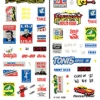 Woodland Scenics DT561 Dry Transfer Decals - 1960's Signs & Posters
